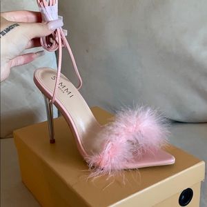 Pink Fur Heels